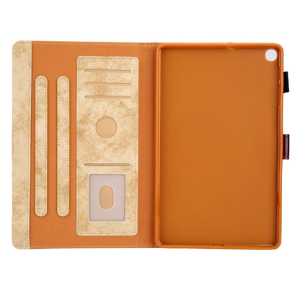 For Galaxy Tab A 8.0 & S Pen (2019) Business Style Horizontal Flip Leather Case, with Holder & Card Slot & Photo Frame & Sleep / Wake-up Function(Yellow)-garmade.com