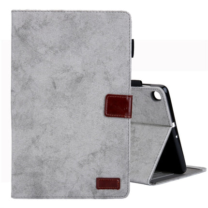 For Galaxy Tab A 8.0 (2019) / T290 Business Style Horizontal Flip Leather Case, with Holder & Card Slot & Photo Frame & Sleep / Wake-up Function(Grey)-garmade.com