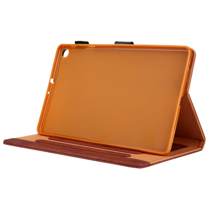 For Galaxy Tab A 8.0 (2019) / T290 Business Style Horizontal Flip Leather Case, with Holder & Card Slot & Photo Frame & Sleep / Wake-up Function(Brown)-garmade.com