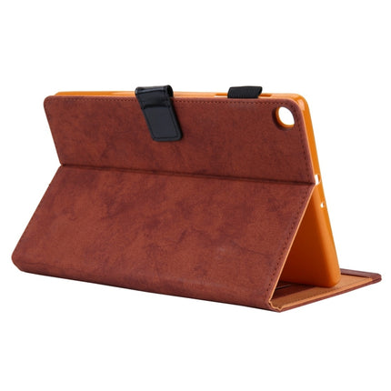 For Galaxy Tab A 8.0 (2019) / T290 Business Style Horizontal Flip Leather Case, with Holder & Card Slot & Photo Frame & Sleep / Wake-up Function(Brown)-garmade.com