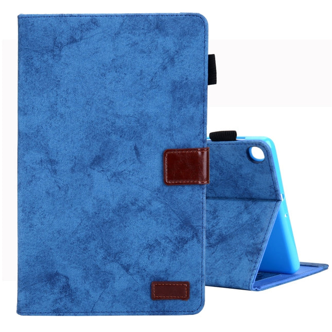 For Galaxy Tab A 8.0 (2019) / T290 Business Style Horizontal Flip Leather Case, with Holder & Card Slot & Photo Frame & Sleep / Wake-up Function(Blue)-garmade.com