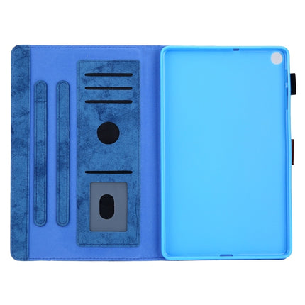 For Galaxy Tab A 8.0 (2019) / T290 Business Style Horizontal Flip Leather Case, with Holder & Card Slot & Photo Frame & Sleep / Wake-up Function(Blue)-garmade.com