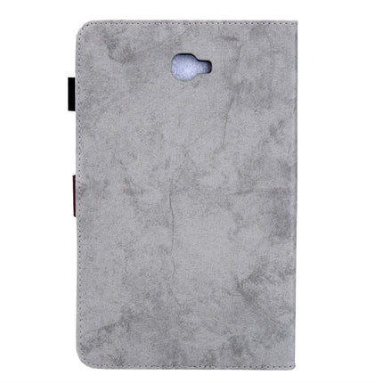 For Galaxy Tab A 10.1 (2016) / T580 Business Style Horizontal Flip Leather Case, with Holder & Card Slot & Photo Frame & Sleep / Wake-up Function(Grey)-garmade.com