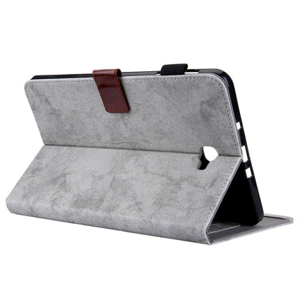 For Galaxy Tab A 10.1 (2016) / T580 Business Style Horizontal Flip Leather Case, with Holder & Card Slot & Photo Frame & Sleep / Wake-up Function(Grey)-garmade.com