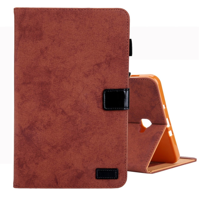For Galaxy Tab A 10.1 (2016) / T580 Business Style Horizontal Flip Leather Case, with Holder & Card Slot & Photo Frame & Sleep / Wake-up Function(Brown)-garmade.com