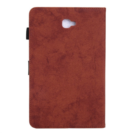 For Galaxy Tab A 10.1 (2016) / T580 Business Style Horizontal Flip Leather Case, with Holder & Card Slot & Photo Frame & Sleep / Wake-up Function(Brown)-garmade.com