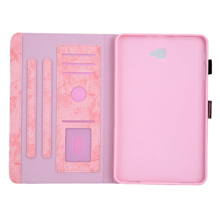For Galaxy Tab A 10.1 (2016) / T580 Business Style Horizontal Flip Leather Case, with Holder & Card Slot & Photo Frame & Sleep / Wake-up Function(Pink)-garmade.com
