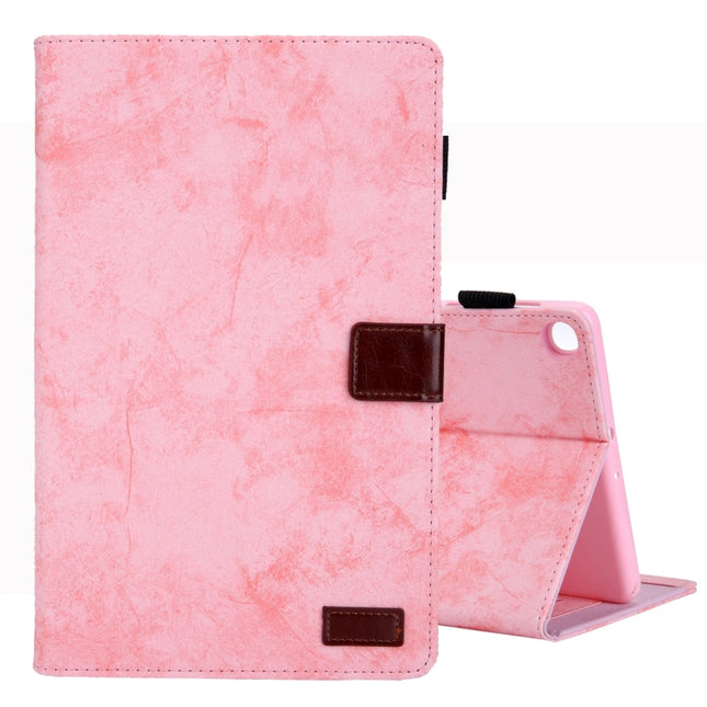 For Galaxy Tab S5e / T720 Business Style Horizontal Flip Leather Case, with Holder & Card Slot & Photo Frame & Sleep / Wake-up Function(Pink)-garmade.com