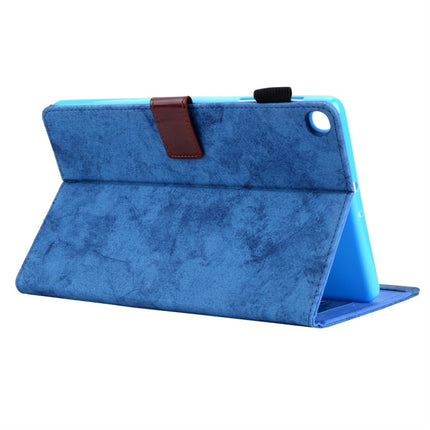 For Galaxy Tab S5e / T720 Business Style Horizontal Flip Leather Case, with Holder & Card Slot & Photo Frame & Sleep / Wake-up Function(Blue)-garmade.com