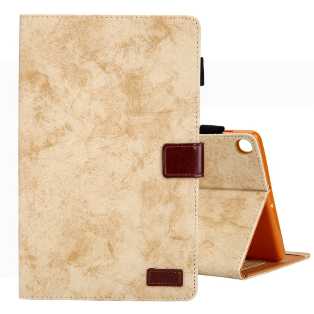 For Galaxy Tab S5e / T720 Business Style Horizontal Flip Leather Case, with Holder & Card Slot & Photo Frame & Sleep / Wake-up Function(Yellow)-garmade.com