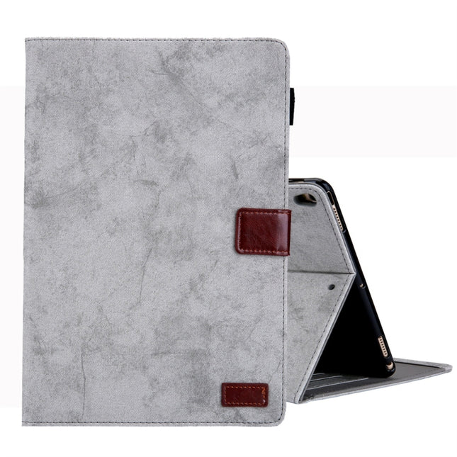 For iPad Pro 10.5 (2017) Business Style Horizontal Flip Leather Case, with Holder & Card Slot & Photo Frame & Sleep / Wake-up Function(Grey)-garmade.com