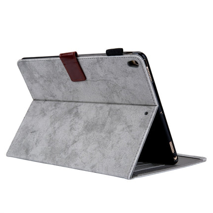 For iPad Pro 10.5 (2017) Business Style Horizontal Flip Leather Case, with Holder & Card Slot & Photo Frame & Sleep / Wake-up Function(Grey)-garmade.com