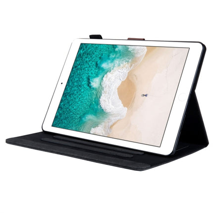 For iPad Pro 10.5 (2017) Business Style Horizontal Flip Leather Case, with Holder & Card Slot & Photo Frame & Sleep / Wake-up Function(Black)-garmade.com
