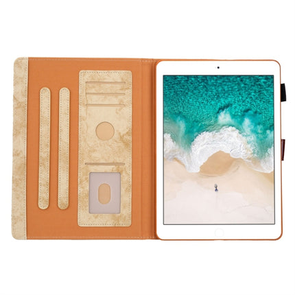 For iPad Pro 10.5 (2017) Business Style Horizontal Flip Leather Case, with Holder & Card Slot & Photo Frame & Sleep / Wake-up Function(Yellow)-garmade.com