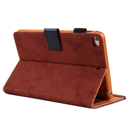 For iPad Mini 1 / 2 / 3 / 4 Business Style Horizontal Flip Leather Case, with Holder & Card Slot & Photo Frame & Sleep / Wake-up Function(Brown)-garmade.com
