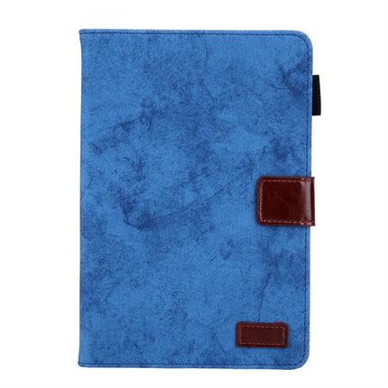 For iPad Mini 1 / 2 / 3 / 4 Business Style Horizontal Flip Leather Case, with Holder & Card Slot & Photo Frame & Sleep / Wake-up Function(Blue)-garmade.com