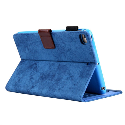 For iPad Mini 1 / 2 / 3 / 4 Business Style Horizontal Flip Leather Case, with Holder & Card Slot & Photo Frame & Sleep / Wake-up Function(Blue)-garmade.com