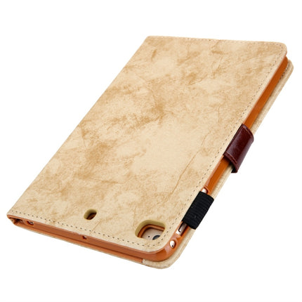 For iPad Mini 1 / 2 / 3 / 4 Business Style Horizontal Flip Leather Case, with Holder & Card Slot & Photo Frame & Sleep / Wake-up Function(Yellow)-garmade.com