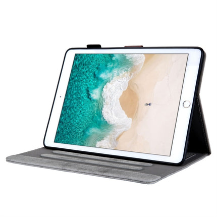 For iPad Mini (2019) Business Style Horizontal Flip Leather Case, with Holder & Card Slot & Photo Frame & Sleep / Wake-up Function(Grey)-garmade.com