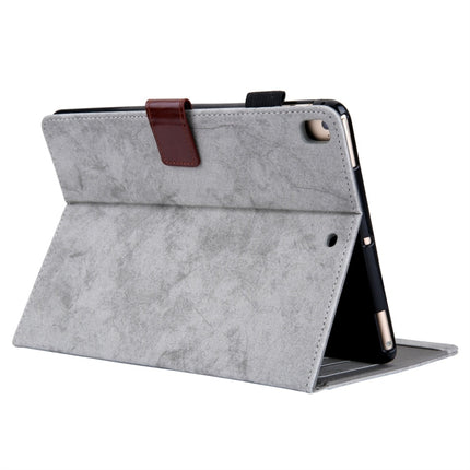 For iPad 10.2 2021 / 2020 / 2019 Business Style Horizontal Flip Leather Case, with Holder & Card Slot & Photo Frame & Sleep / Wake-up Function(Grey)-garmade.com