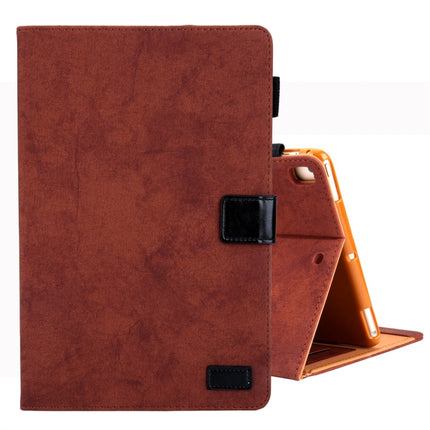 For iPad 10.2 2021 / 2020 / 2019 Business Style Horizontal Flip Leather Case, with Holder & Card Slot & Photo Frame & Sleep / Wake-up Function(Brown)-garmade.com