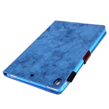 For iPad 10.2 inch Business Style Horizontal Flip Leather Case, with Holder & Card Slot & Photo Frame & Sleep / Wake-up Function(Blue)-garmade.com