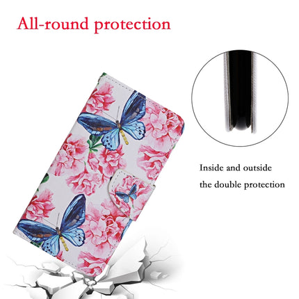 For Samsung Galaxy S21 5G Colored Drawing Pattern Horizontal Flip Leather Case with Holder & Card Slots & Wallet & Lanyard(Dragonfly Flower)-garmade.com