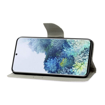 For Samsung Galaxy S21 Ultra 5G Colored Drawing Pattern Horizontal Flip Leather Case with Holder & Card Slots & Wallet & Lanyard(Marble)-garmade.com