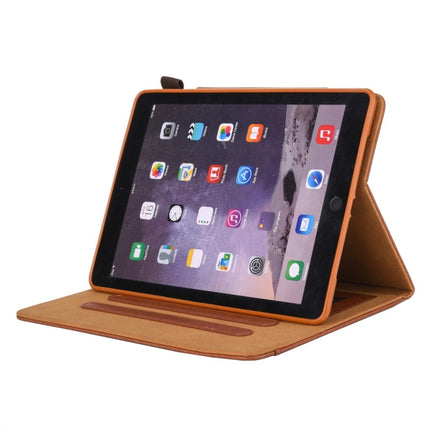 For iPad 10.2 2021 / 2020 / 2019 Business Style Horizontal Flip Leather Case with Holder & Card Slot & Photo Frame & Wallet(Brown)-garmade.com