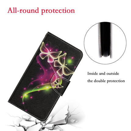 For Samsung Galaxy S21 5G Coloured Drawing Pattern Horizontal Flip PU Leather Case with Holder & Card Slots & Wallet & Lanyard(Couple Butterfly)-garmade.com