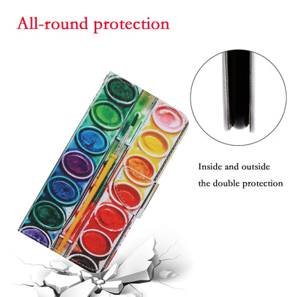 For Samsung Galaxy S21+ 5G Coloured Drawing Pattern Horizontal Flip PU Leather Case with Holder & Card Slots & Wallet & Lanyard(Eye Shadow)-garmade.com