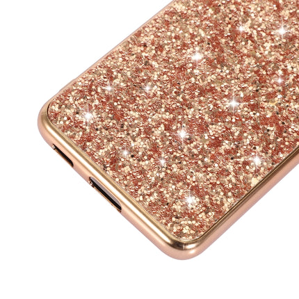 For Samsung Galaxy S21 Plus 5G Glitter Powder Shockproof TPU Protective Case(Rose Gold)-garmade.com