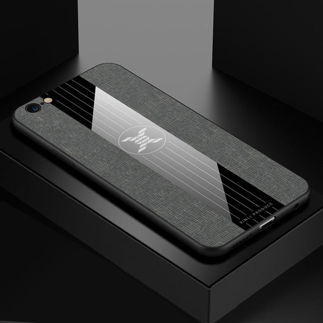 For iPhone 6 & 6s XINLI Stitching Cloth Texture Shockproof TPU Protective Case(Grey)-garmade.com