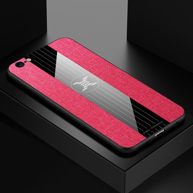 For iPhone 6 & 6s XINLI Stitching Cloth Texture Shockproof TPU Protective Case(Red)-garmade.com