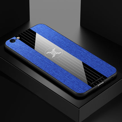 For iPhone 6 Plus & 6s Plus XINLI Stitching Cloth Texture Shockproof TPU Protective Case(Blue)-garmade.com