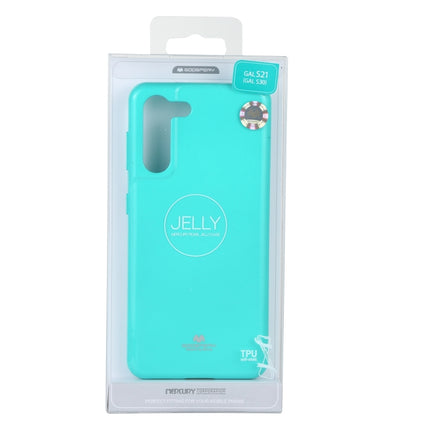 For Samsung Galaxy S21+ 5G GOOSPERY JELLY Full Coverage Soft Case(Mint Green)-garmade.com