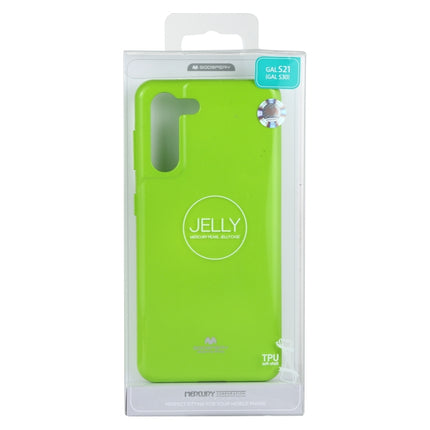 For Samsung Galaxy S21+ 5G GOOSPERY JELLY Full Coverage Soft Case(Green)-garmade.com