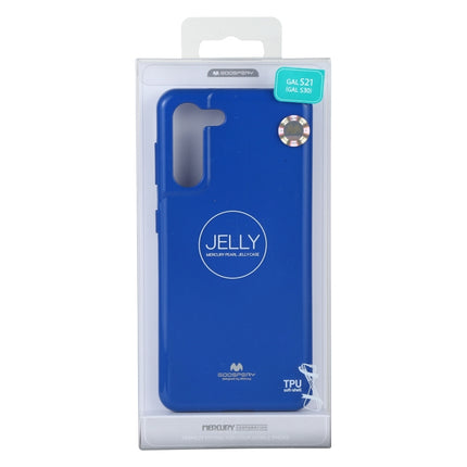 For Samsung Galaxy S21+ 5G GOOSPERY JELLY Full Coverage Soft Case(Blue)-garmade.com