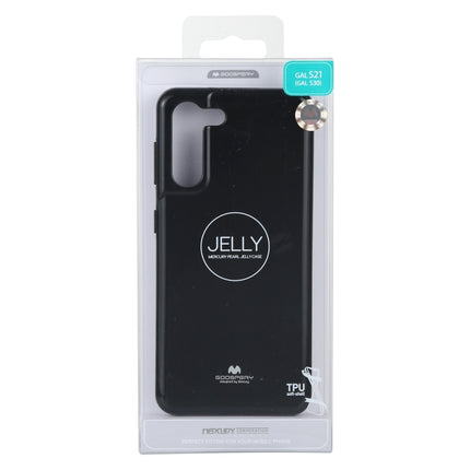 For Samsung Galaxy S21+ 5G GOOSPERY JELLY Full Coverage Soft Case(Black)-garmade.com