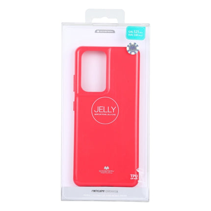 For Samsung Galaxy S21 Ultra 5G GOOSPERY JELLY Full Coverage Soft Case(Rose Red)-garmade.com