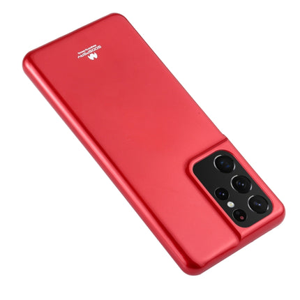 For Samsung Galaxy S21 Ultra 5G GOOSPERY JELLY Full Coverage Soft Case(Red)-garmade.com