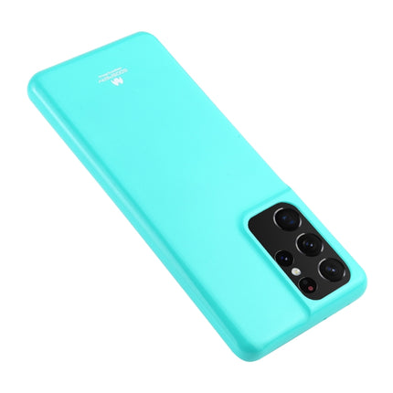 For Samsung Galaxy S21 Ultra 5G GOOSPERY JELLY Full Coverage Soft Case(Mint Green)-garmade.com