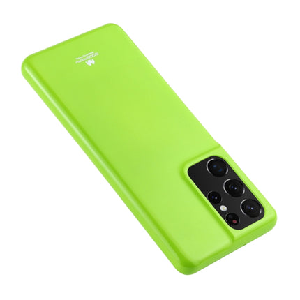 For Samsung Galaxy S21 Ultra 5G GOOSPERY JELLY Full Coverage Soft Case(Green)-garmade.com