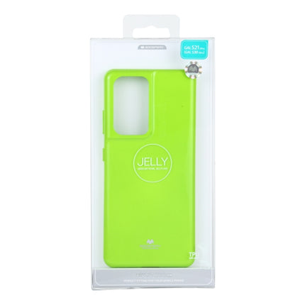 For Samsung Galaxy S21 Ultra 5G GOOSPERY JELLY Full Coverage Soft Case(Green)-garmade.com