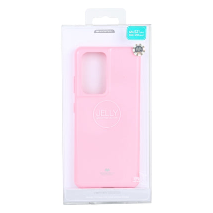 For Samsung Galaxy S21 Ultra 5G GOOSPERY JELLY Full Coverage Soft Case(Pink)-garmade.com