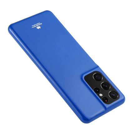 For Samsung Galaxy S21 Ultra 5G GOOSPERY JELLY Full Coverage Soft Case(Blue)-garmade.com