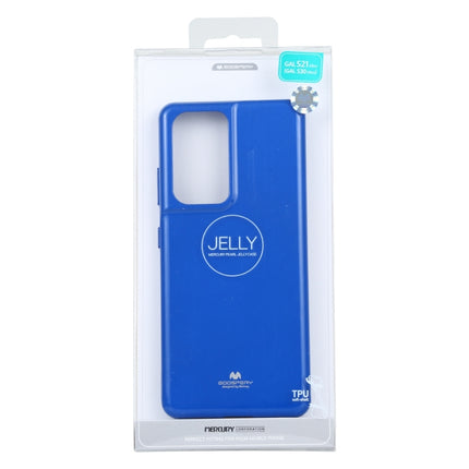 For Samsung Galaxy S21 Ultra 5G GOOSPERY JELLY Full Coverage Soft Case(Blue)-garmade.com