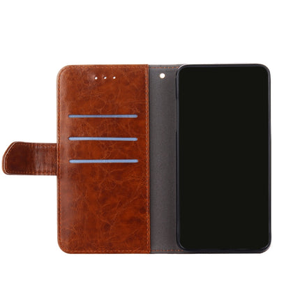 Geometric Stitching Horizontal Flip TPU + PU Leather Case with Holder & Card Slots & Wallet For iPhone 12 Pro Max(Dark Brown)-garmade.com