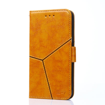 Geometric Stitching Horizontal Flip TPU + PU Leather Case with Holder & Card Slots & Wallet For iPhone 12 Mini(Yellow)-garmade.com