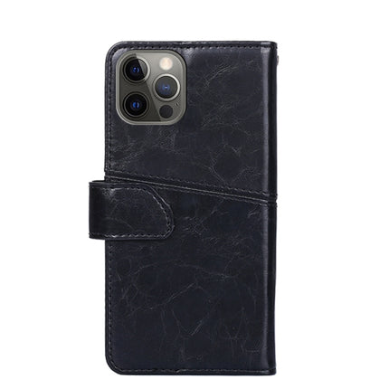 Geometric Stitching Horizontal Flip TPU + PU Leather Case with Holder & Card Slots & Wallet For iPhone 12(Black)-garmade.com
